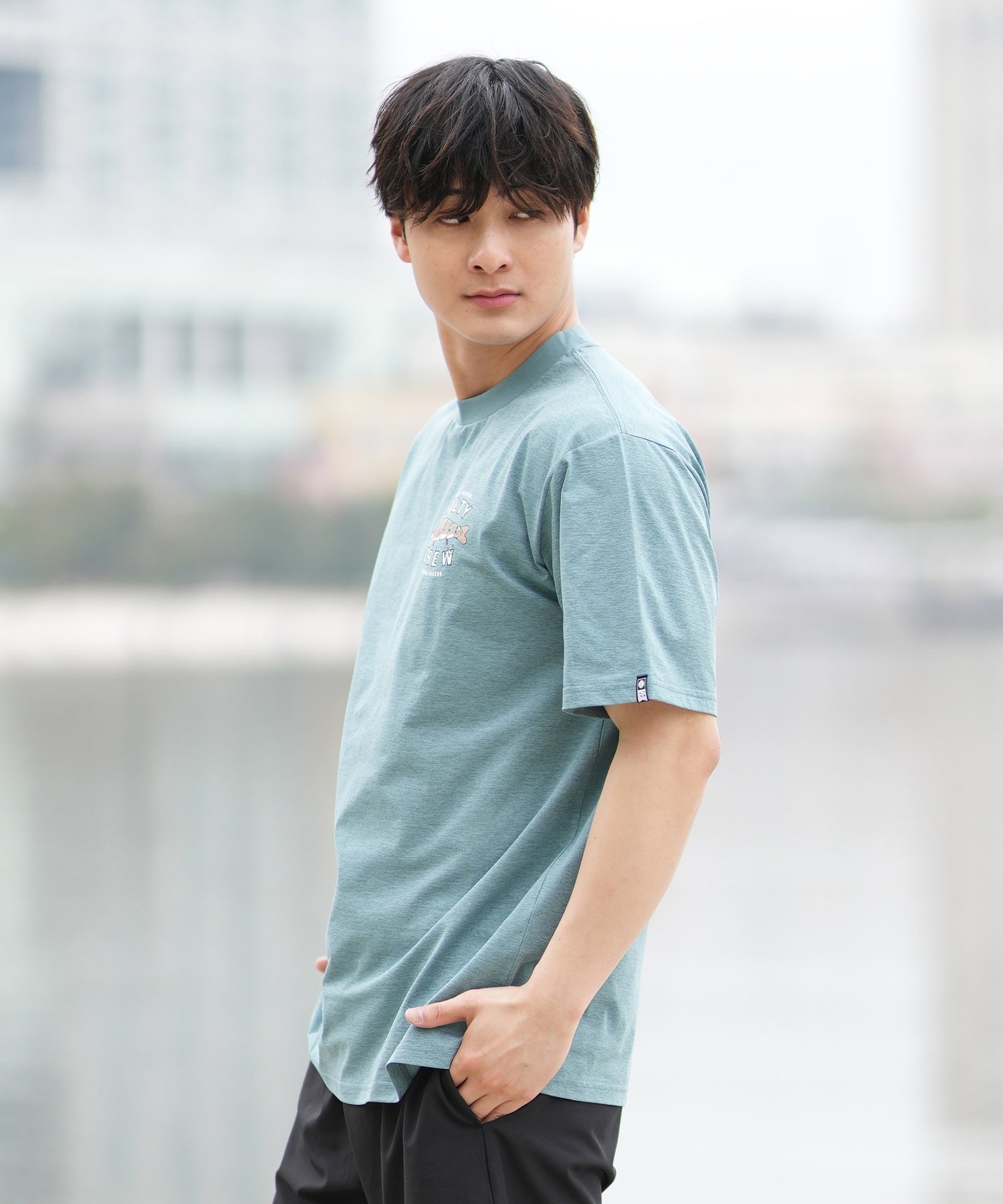 SALTY CREW ソルティークルー 半袖 Tシャツ メンズ 水陸両用 ラッシュガード バックプリント 55-235(CHA-M)