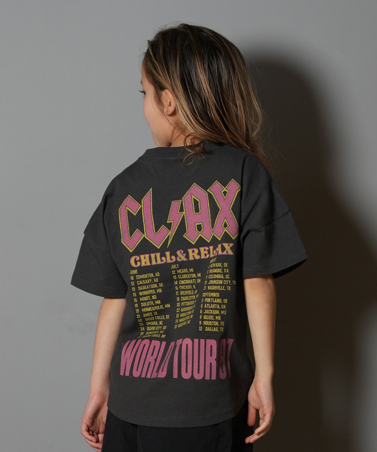 CHILLAX チラックス 半袖 Tシャツ キッズ ジュニア 子供 ヴィンテージ