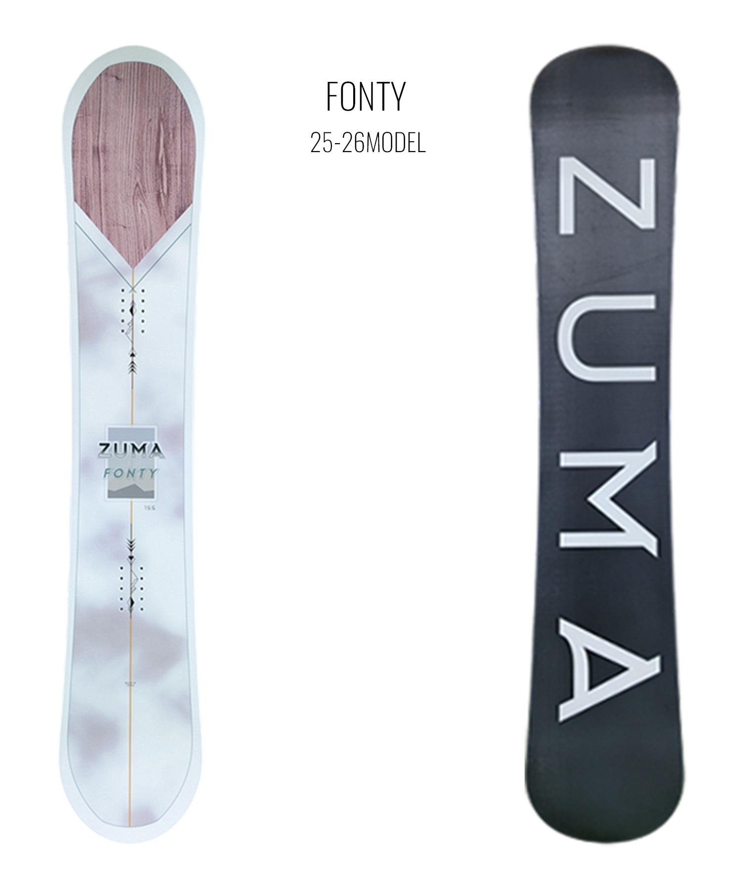 ZUMA ツマ フォンティー スノーボード 板 ユニセックス 25-26