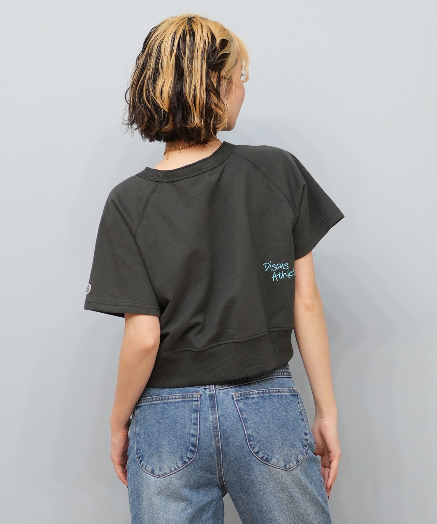 DISCUS ATHLETIC ディスカスアスレチック 半袖 Tシャツ レディース スウェットTシャツ セットアップ 5287-5607(90OT-M)