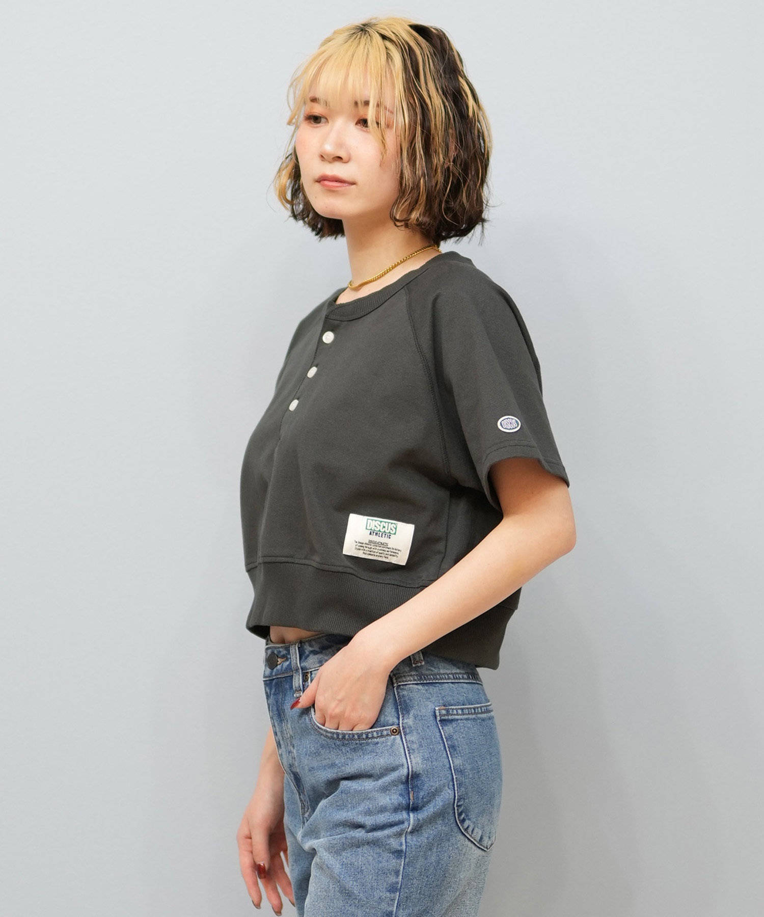 DISCUS ATHLETIC ディスカスアスレチック 半袖 Tシャツ レディース スウェットTシャツ セットアップ 5287-5607(90OT-M)