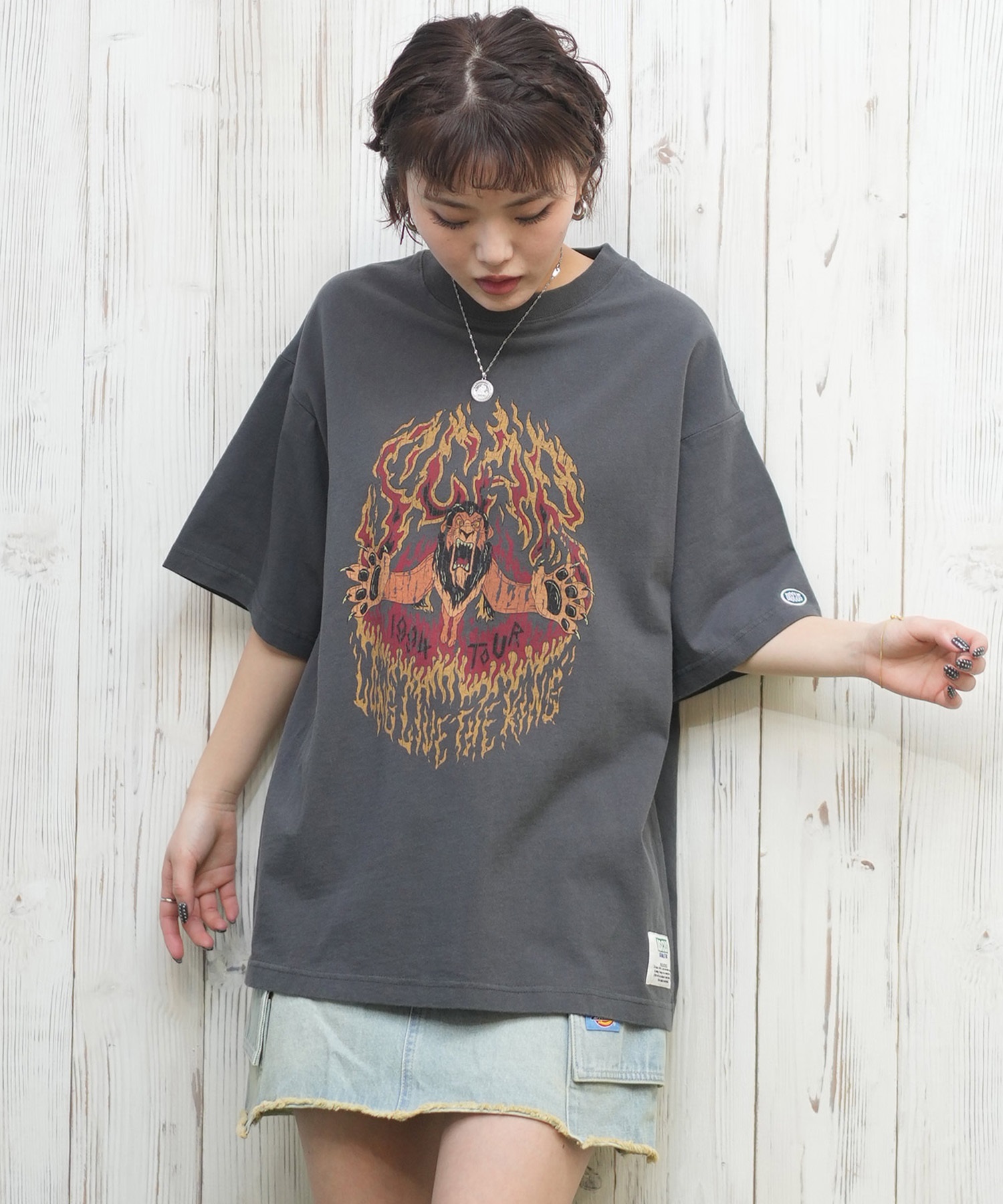 DISCUS ATHLETIC ディスカス アスレチック × Disney Villains ディズニー ヴィランズ コラボ 半袖 Tシャツ レディース 5287-5675(90BK-M)
