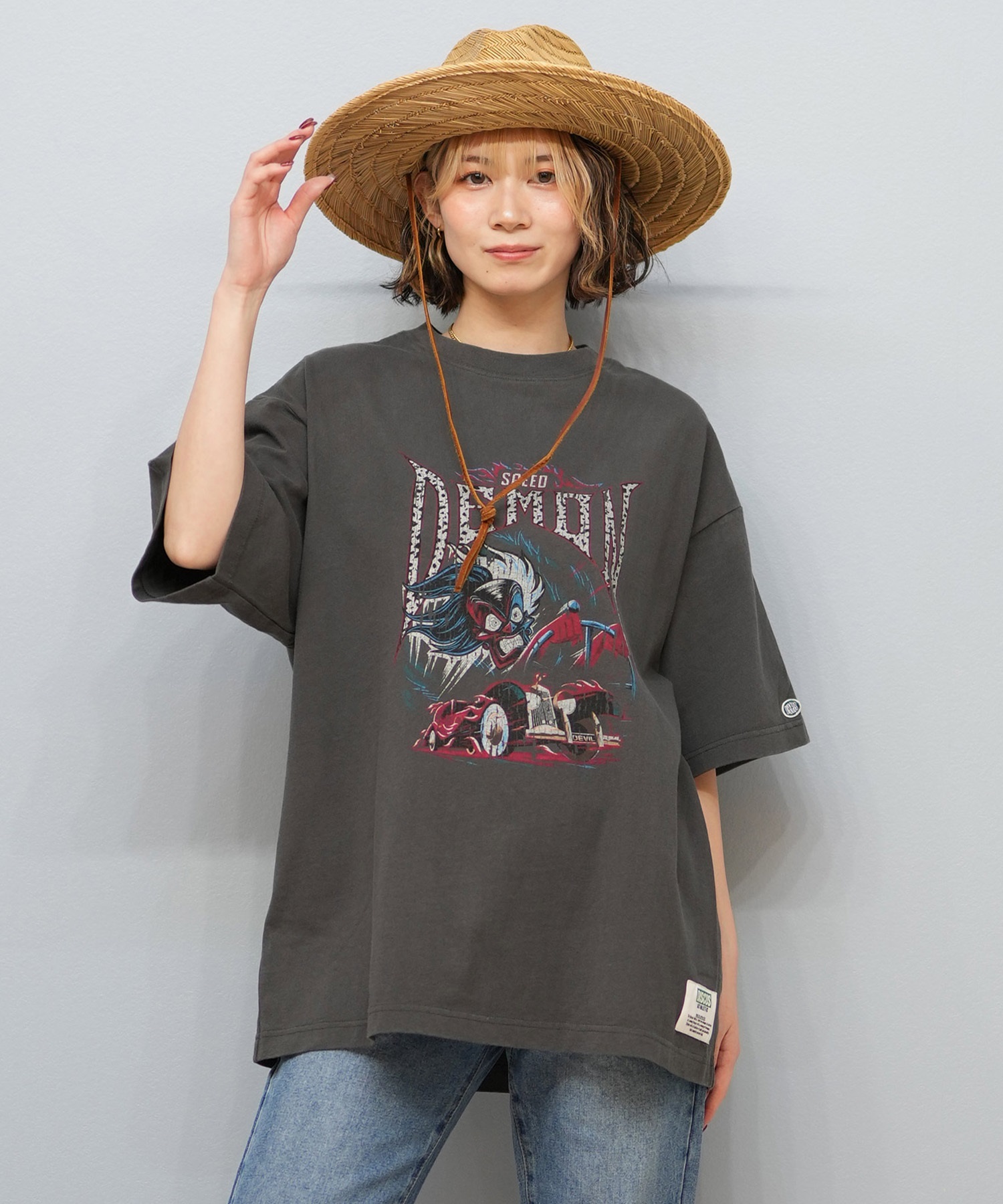 DISCUS ATHLETIC ディスカス アスレチック × Disney Villains ディズニー ヴィランズ コラボ 半袖 Tシャツ レディース 5287-5675(90BK-M)