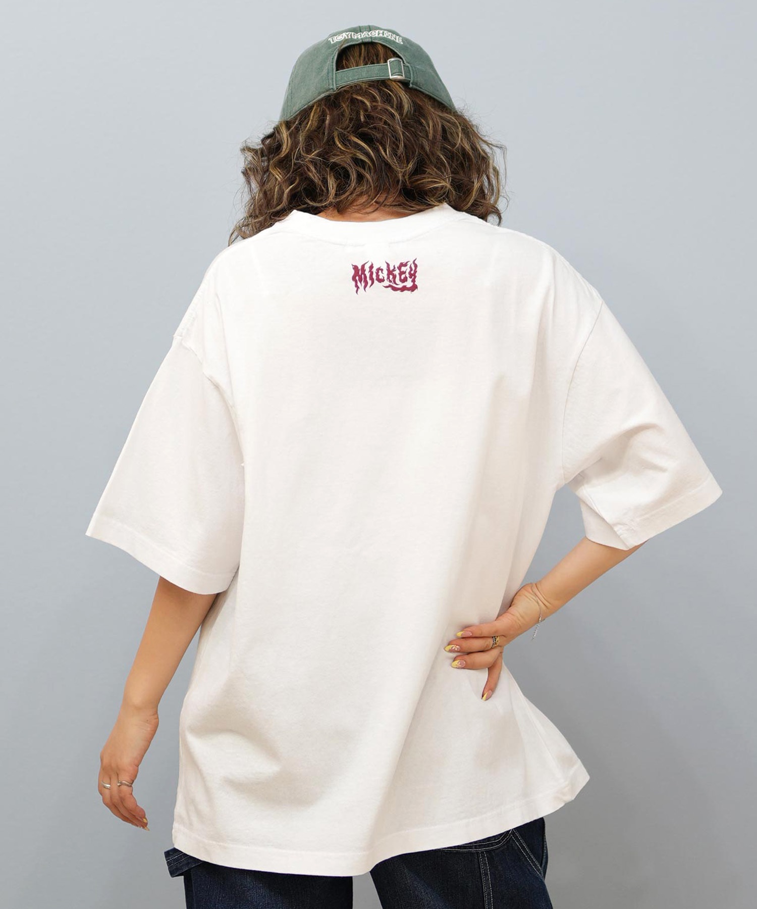 DISCUS ATHLETIC ディスカスアスレチック × Disney ディズニー コラボ 半袖 Tシャツ レディース ミッキーマウス 5287-5975(09OF-M)