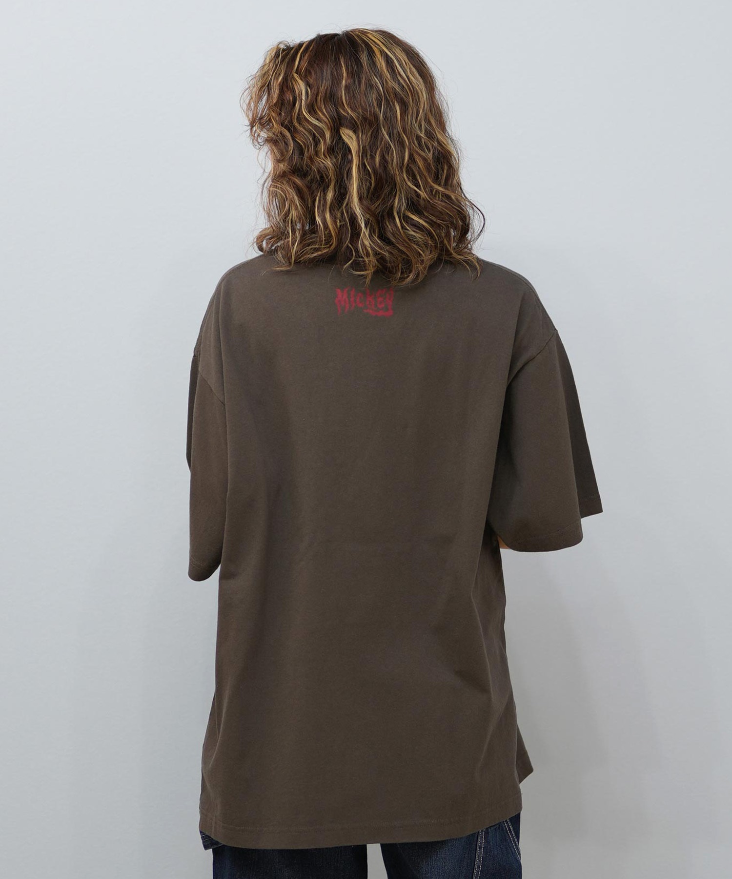 DISCUS ATHLETIC ディスカスアスレチック × Disney ディズニー コラボ 半袖 Tシャツ レディース ミッキーマウス 5287-5975(09OF-M)