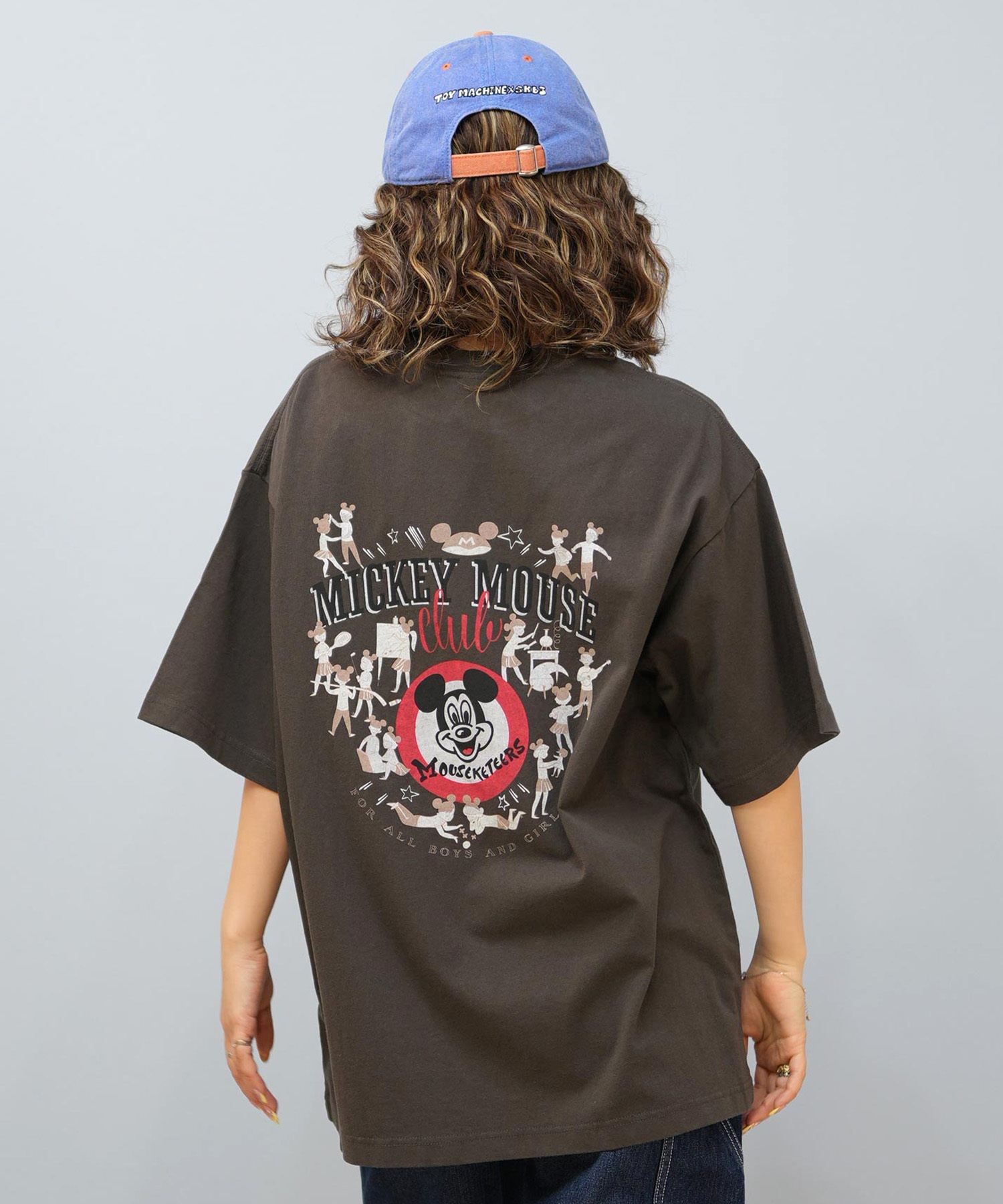 DISCUS ATHLETIC ディスカスアスレチック × Disney ディズニー コラボ 半袖 Tシャツ レディース ミッキーマウス 5287-5976(09OF-M)