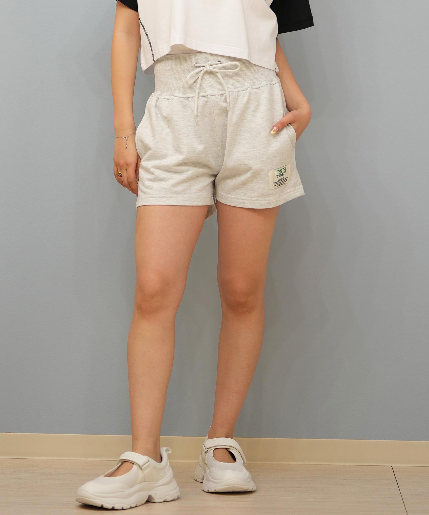 DISCUS ATHLETIC ディスカス アスレチック ハーフパンツ ショートパンツ レディース スウェット ボクシングショーツ 5287-5972(48BK-M)