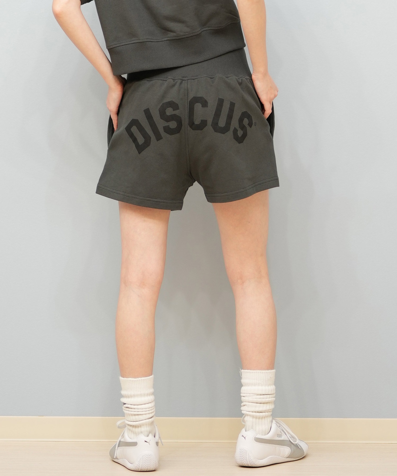 DISCUS ATHLETIC ディスカス アスレチック ハーフパンツ ショートパンツ レディース スウェット ボクシングショーツ 5287-5972(48BK-M)