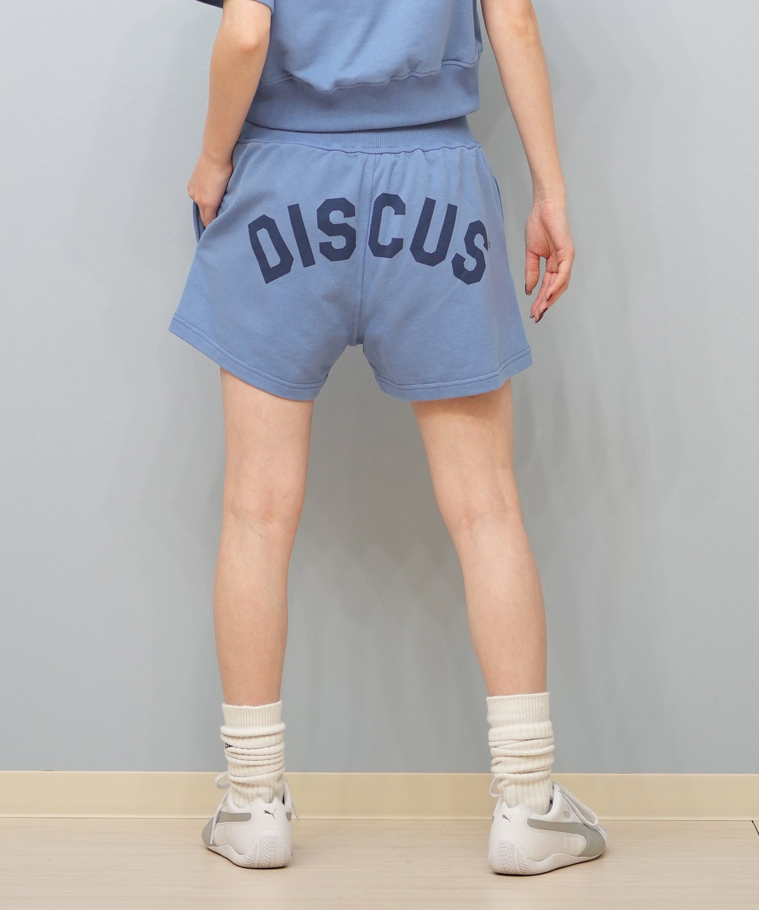 DISCUS ATHLETIC ディスカス アスレチック ハーフパンツ ショートパンツ レディース スウェット ボクシングショーツ 5287-5972(48BK-M)