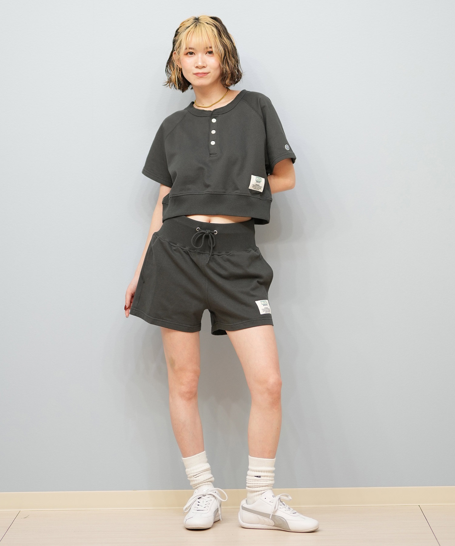 DISCUS ATHLETIC ディスカス アスレチック ハーフパンツ ショートパンツ レディース スウェット ボクシングショーツ 5287-5972(48BK-M)