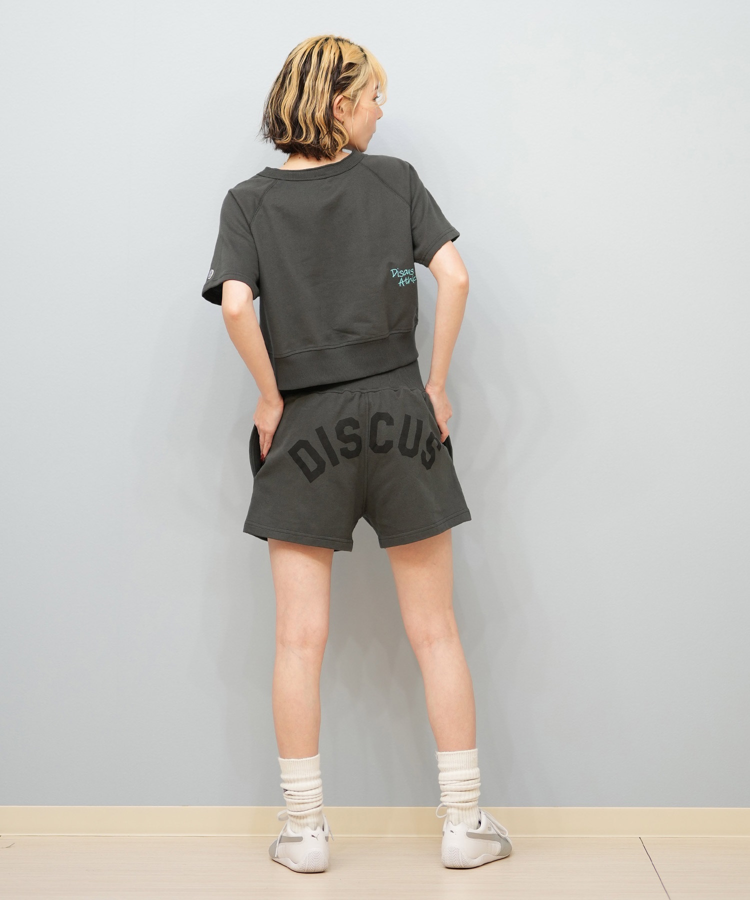 DISCUS ATHLETIC ディスカス アスレチック ハーフパンツ ショートパンツ レディース スウェット ボクシングショーツ 5287-5972(48BK-M)
