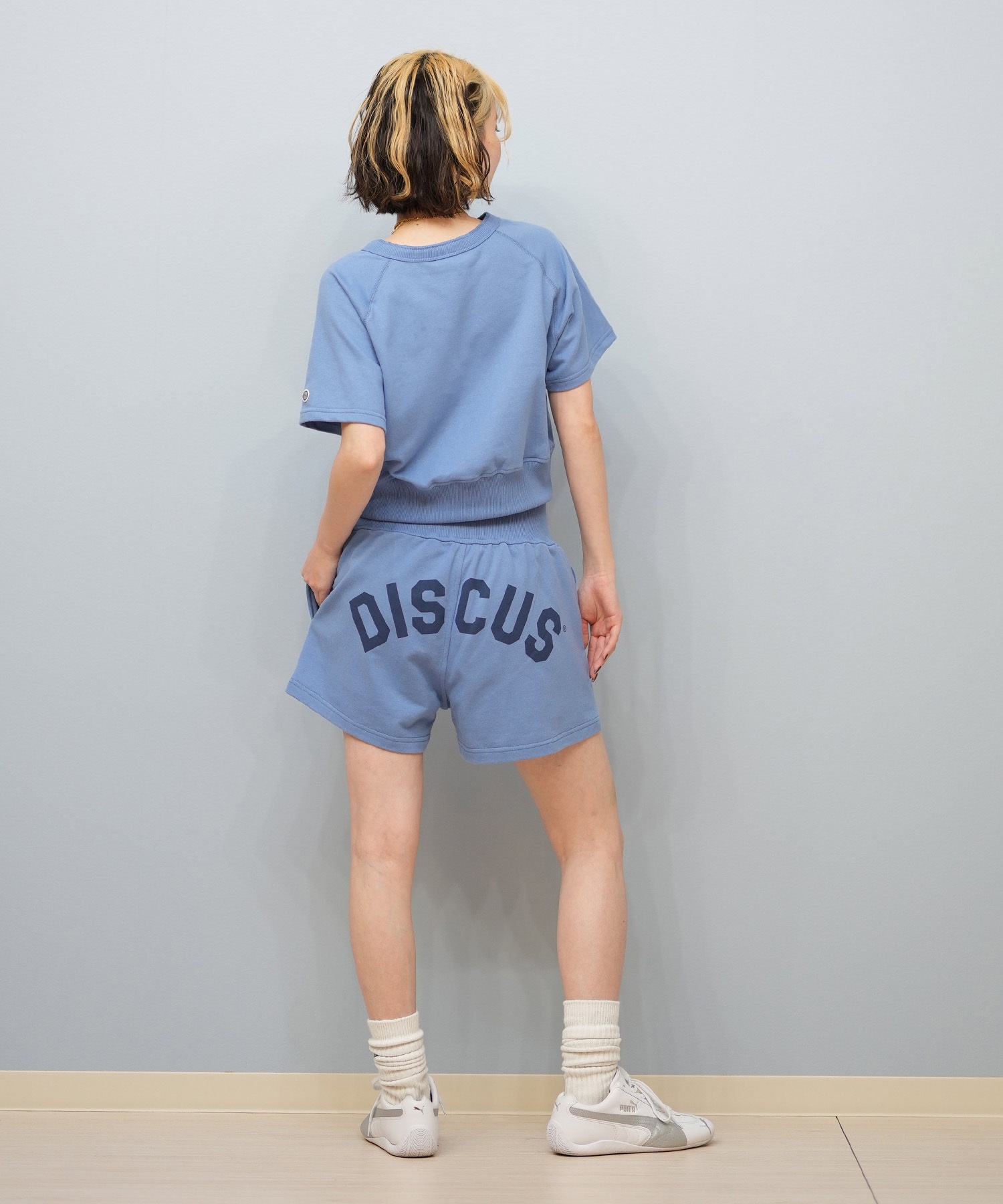 DISCUS ATHLETIC ディスカス アスレチック ハーフパンツ ショートパンツ レディース スウェット ボクシングショーツ 5287-5972(48BK-M)