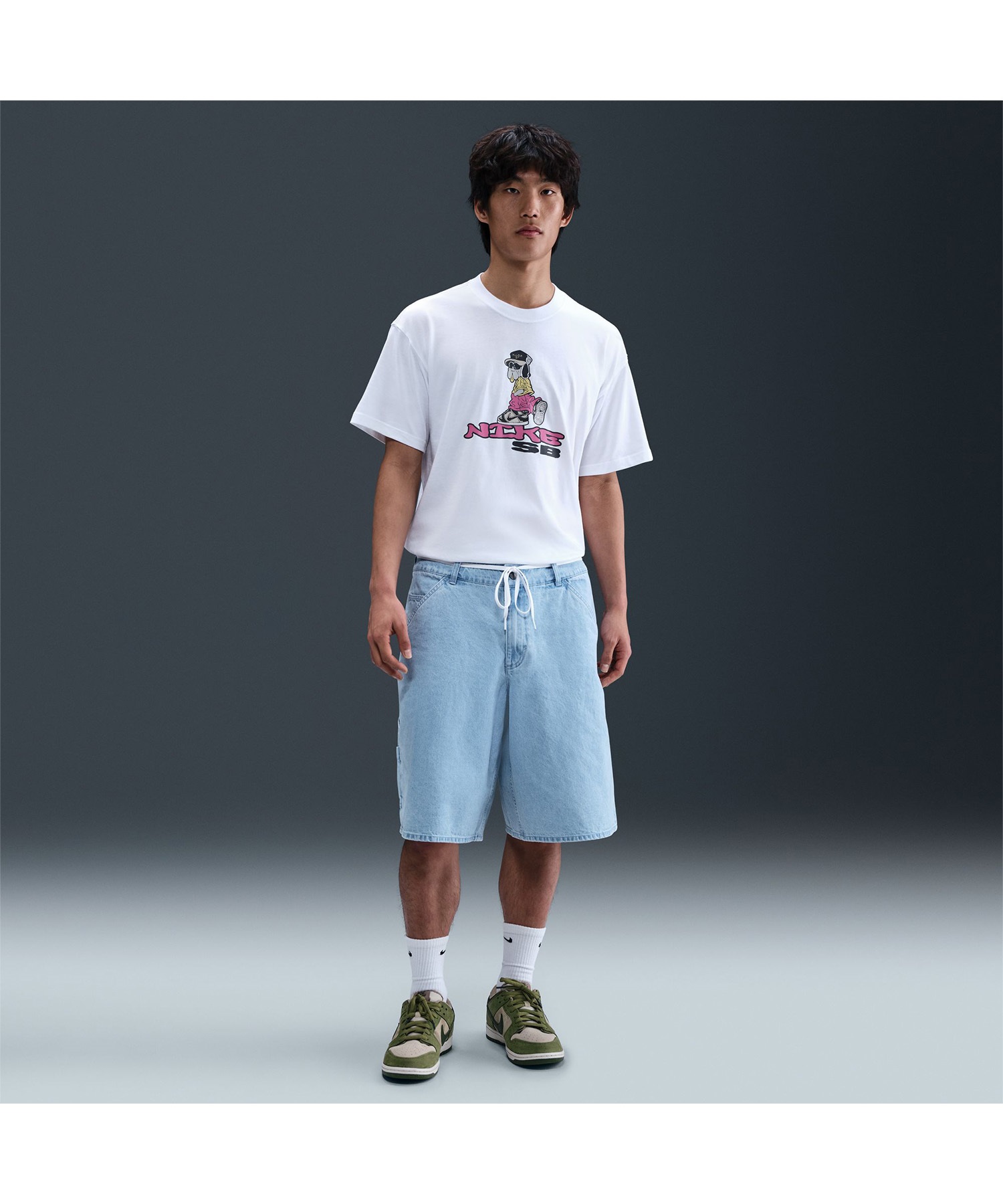 NIKE SB ナイキエスビー 半袖 Tシャツ メンズ バックプリント HJ0897-100(100-M)