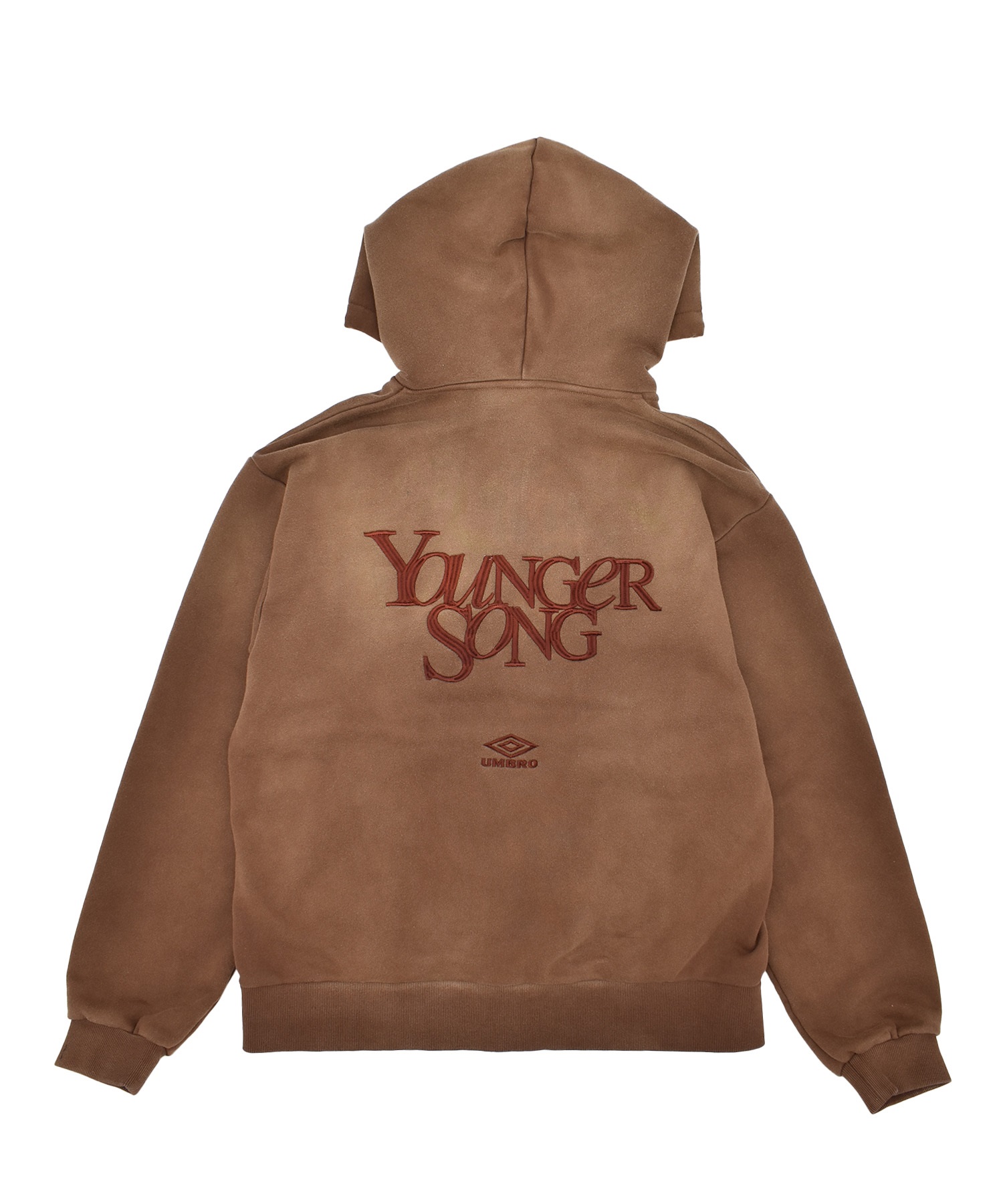 UMBRO アンブロ × Younger Song ヤンガーソング コラボ ジップアップ パーカー 裏毛 MD27-LHD03 ムラサキスポーツ限定(BLACK-M)