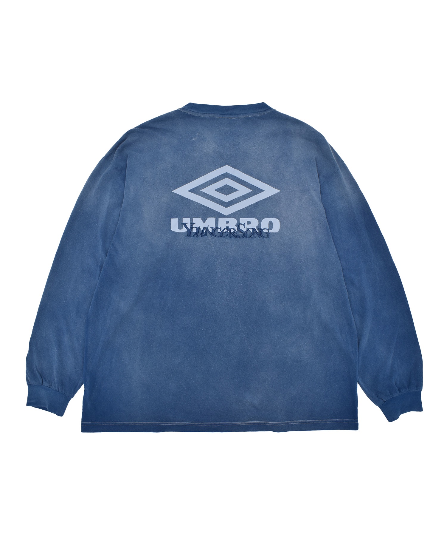UMBRO アンブロ × Younger Song ヤンガーソング コラボ 長袖 Tシャツ ロンT MD27-LST02B ムラサキスポーツ限定(BLACK-S)