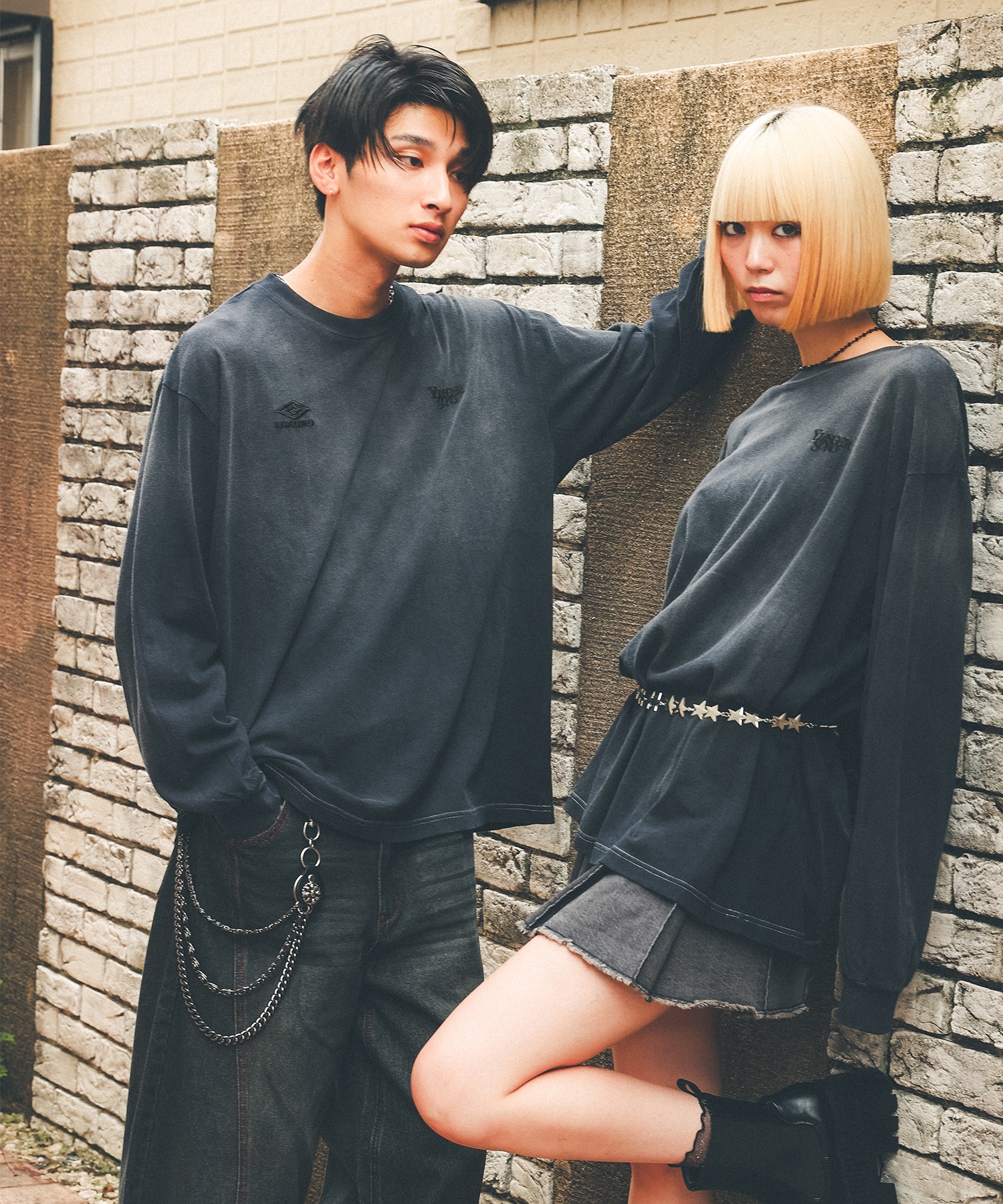 まろん UMBRO アンブロ × Younger Song ヤンガーソング コラボ 長袖 Tシャツ