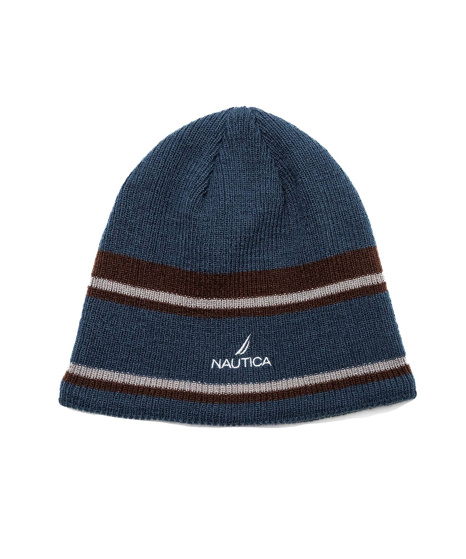 NAUTICA ノーティカ ニット帽 ビーニー ニットキャップ LINE KNIT