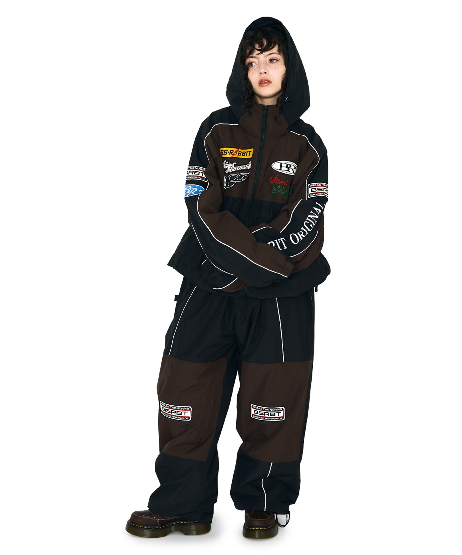 BSRABBIT ビエスラビット　スノボー　ウェア　Mサイズ BSRABBIT ビーエスラビット スノーボード ウェア ジャケット ユニ