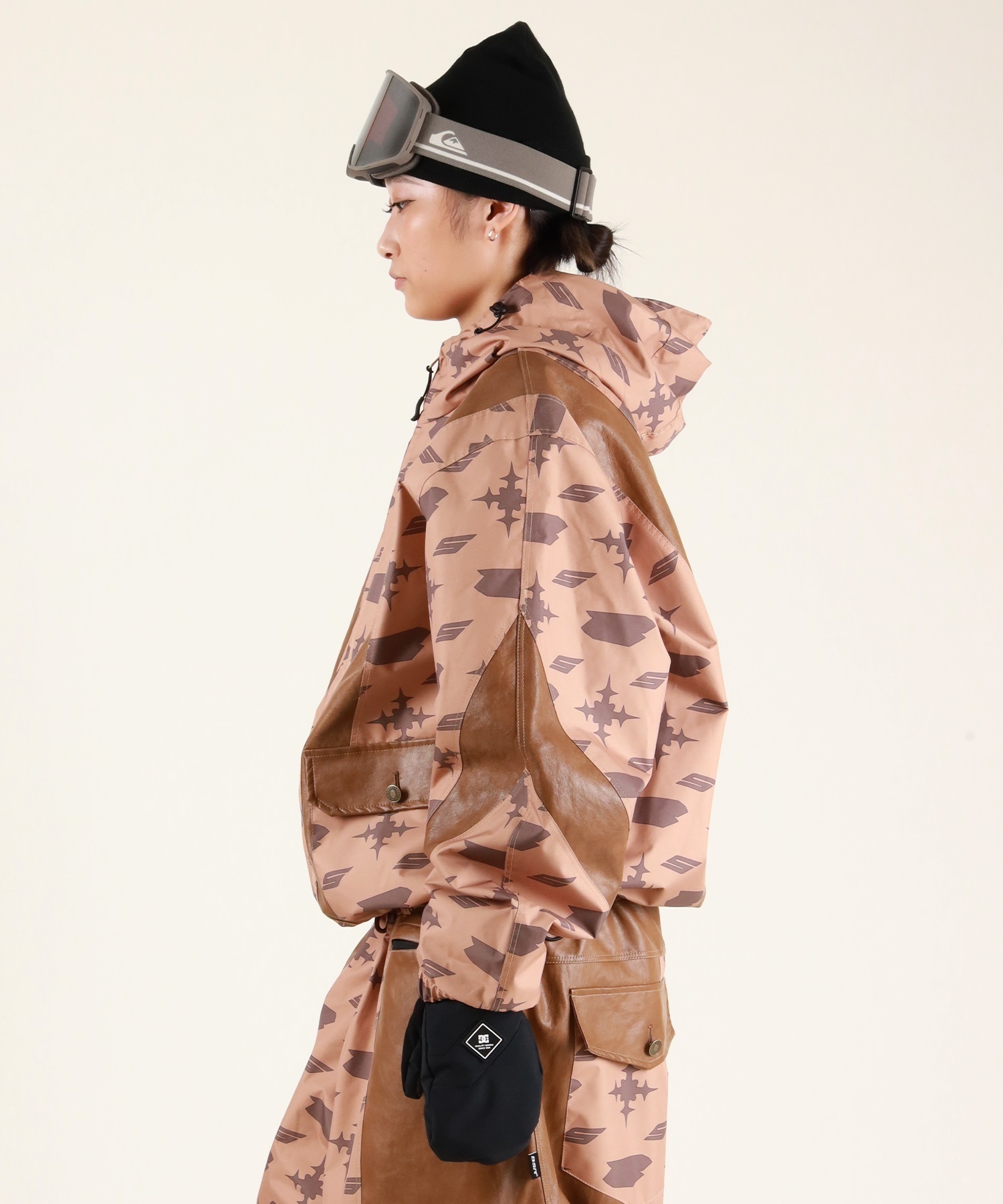 BSRABBIT ビーエスラビット JS CUT PANEL HOODED JACKET スノーボード