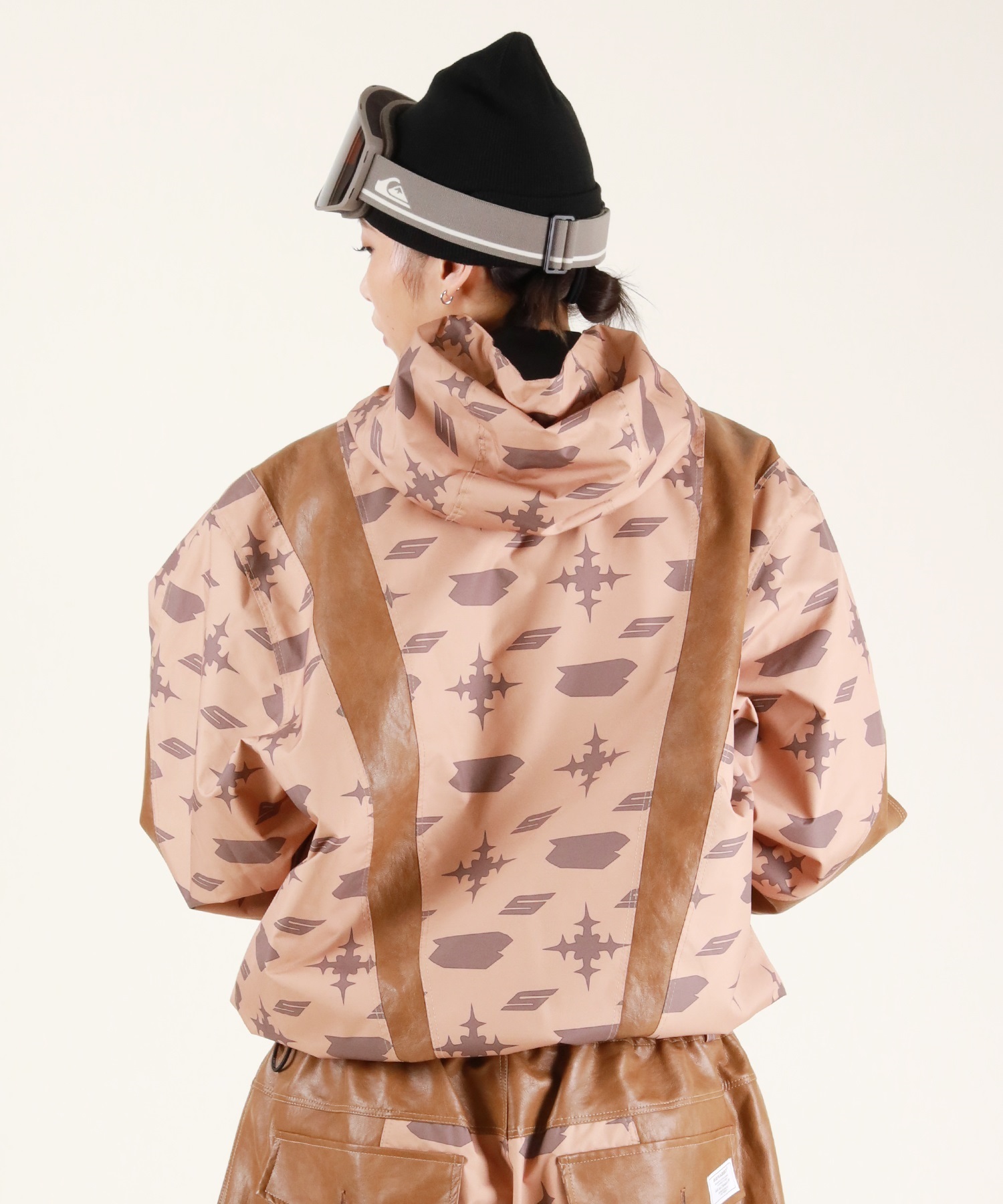 BSRABBIT ビーエスラビット JS CUT PANEL HOODED JACKET スノーボード