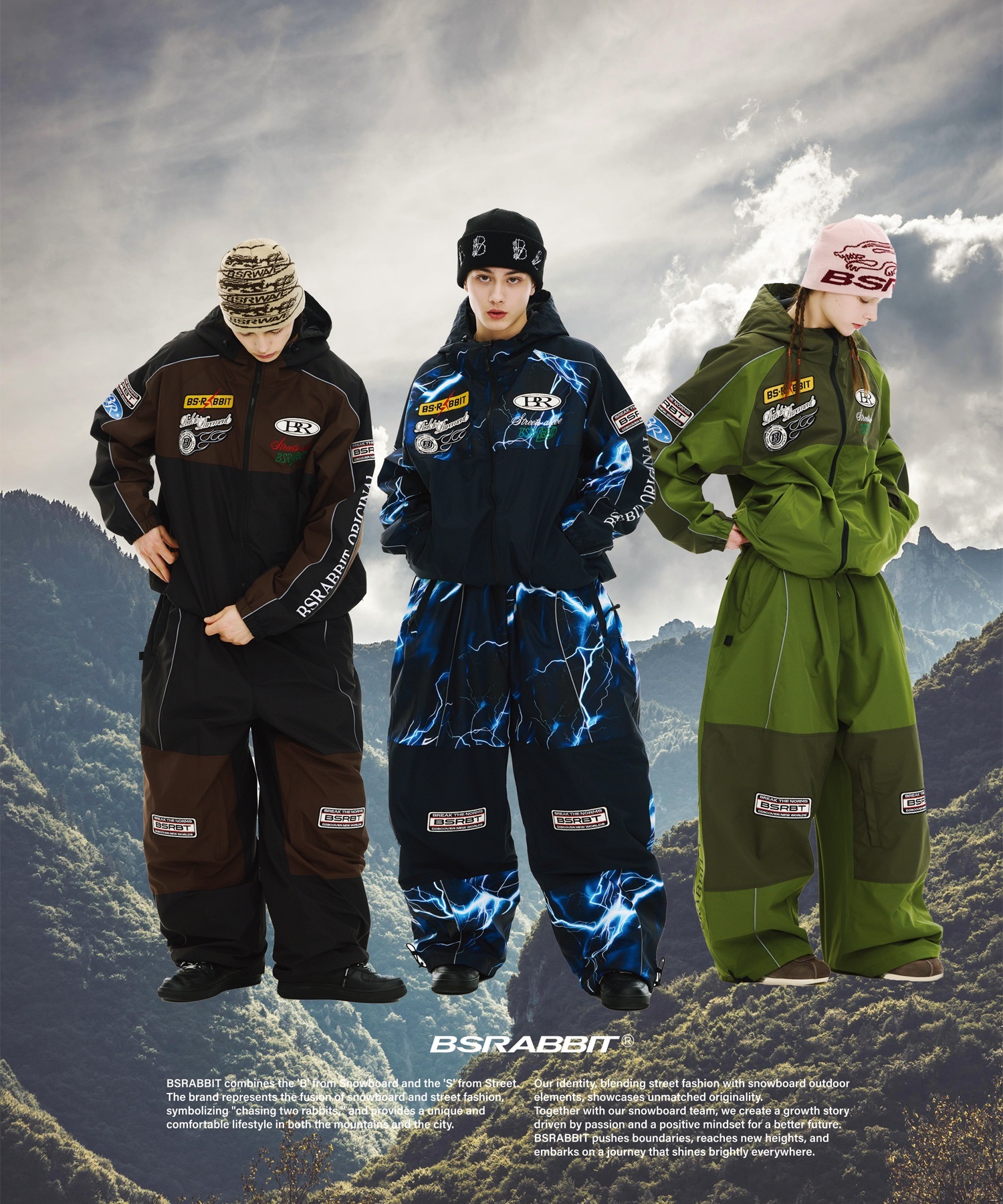 BSRABBIT ビーエスラビット PATCHED UTILITY SP WIDE PT スノーボード