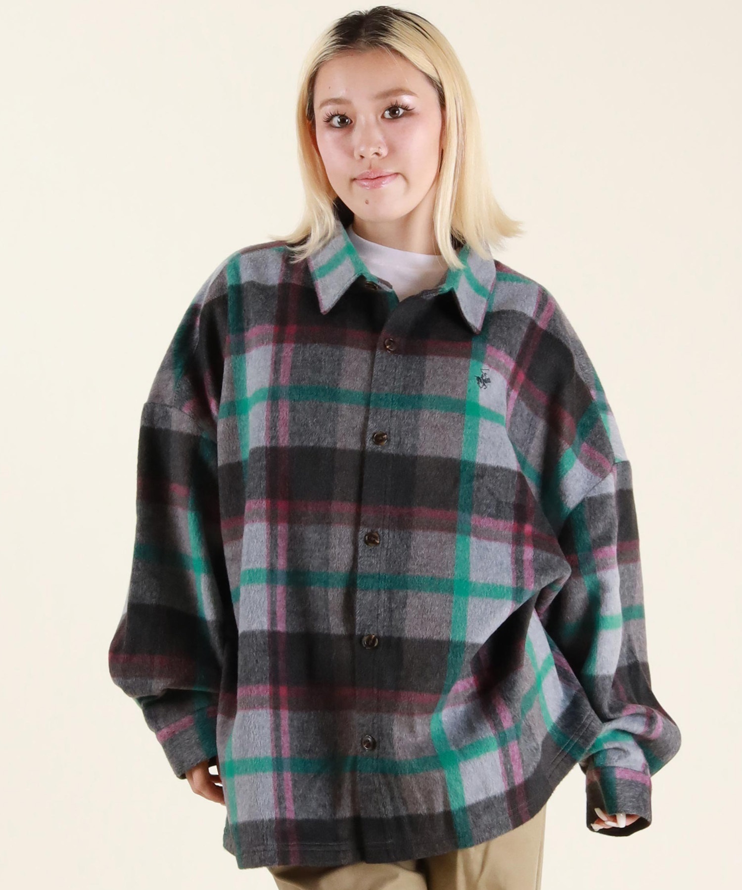 BEVERLY HILLS POLO CLUB シャギーチェックシャツ BEVERY HILLS P.C/ビバリーヒルズポロクラブ シャギーチェック