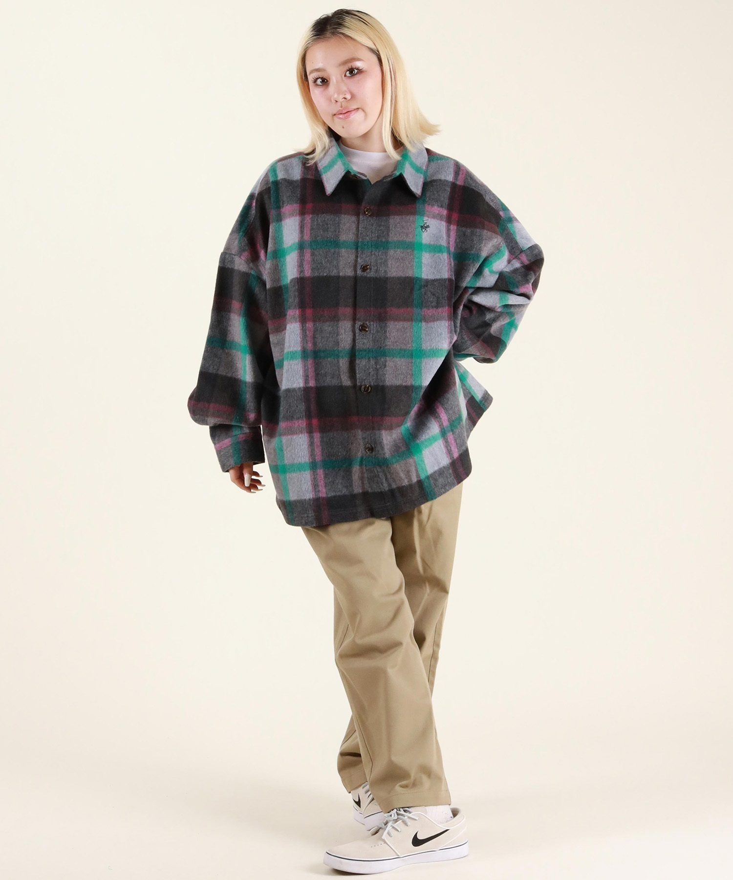 【 BEVERLY HILLS POLO CLUB】シャギーチェックシャツ BEVERLY HILLS POLO CLUB(ビバリーヒルズポロクラブ)シャギー