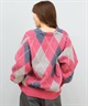 BEVERY HILLS P.C ビバリーヒルズポロクラブ ニット セーター カーディガン レディース チェック 5487-6751(15BR-M)