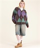 BEVERY HILLS P.C ビバリーヒルズポロクラブ ニット セーター カーディガン レディース チェック 5487-6751(15BR-M)