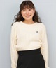 BEVERY HILLS P.C ビバリーヒルズポロクラブ ニット セーター レディース クロップド丈 ショート丈 ケーブル編み 5487-6752(01RD-M)