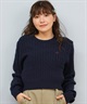 BEVERY HILLS P.C ビバリーヒルズポロクラブ ニット セーター レディース クロップド丈 ショート丈 ケーブル編み 5487-6752(01RD-M)