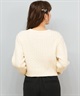 BEVERY HILLS P.C ビバリーヒルズポロクラブ ニット セーター レディース クロップド丈 ショート丈 ケーブル編み 5487-6752(01RD-M)