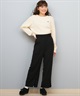 BEVERY HILLS P.C ビバリーヒルズポロクラブ ニット セーター レディース クロップド丈 ショート丈 ケーブル編み 5487-6752(01RD-M)
