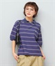 BEVERY HILLS P.C ビバリーヒルズポロクラブ 半袖 ポロシャツ レディース ワンポイント ボーダー 5287-5752(09OF-M)