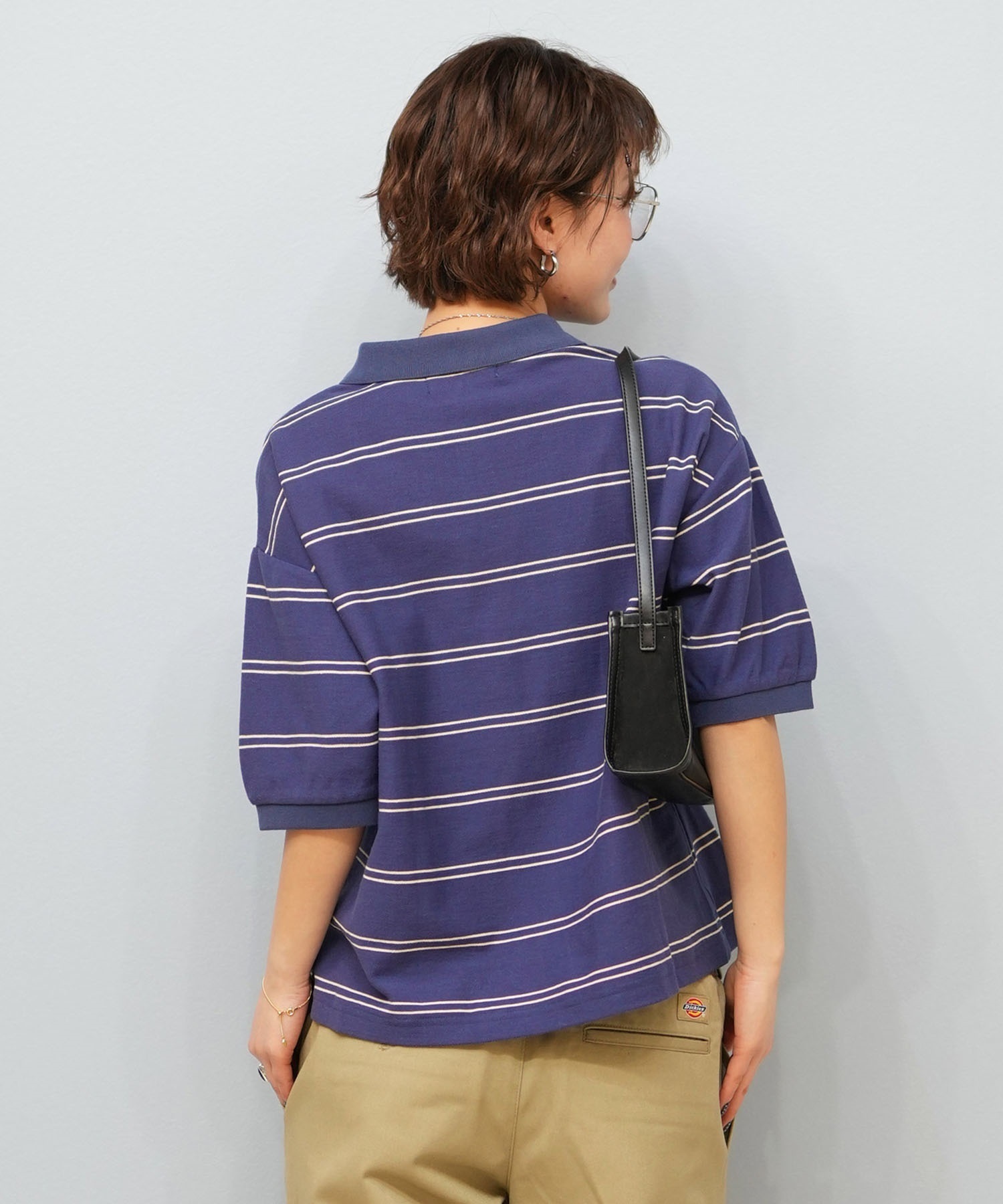 BEVERY HILLS P.C ビバリーヒルズポロクラブ 半袖 ポロシャツ レディース ワンポイント ボーダー 5287-5752(09OF-M)