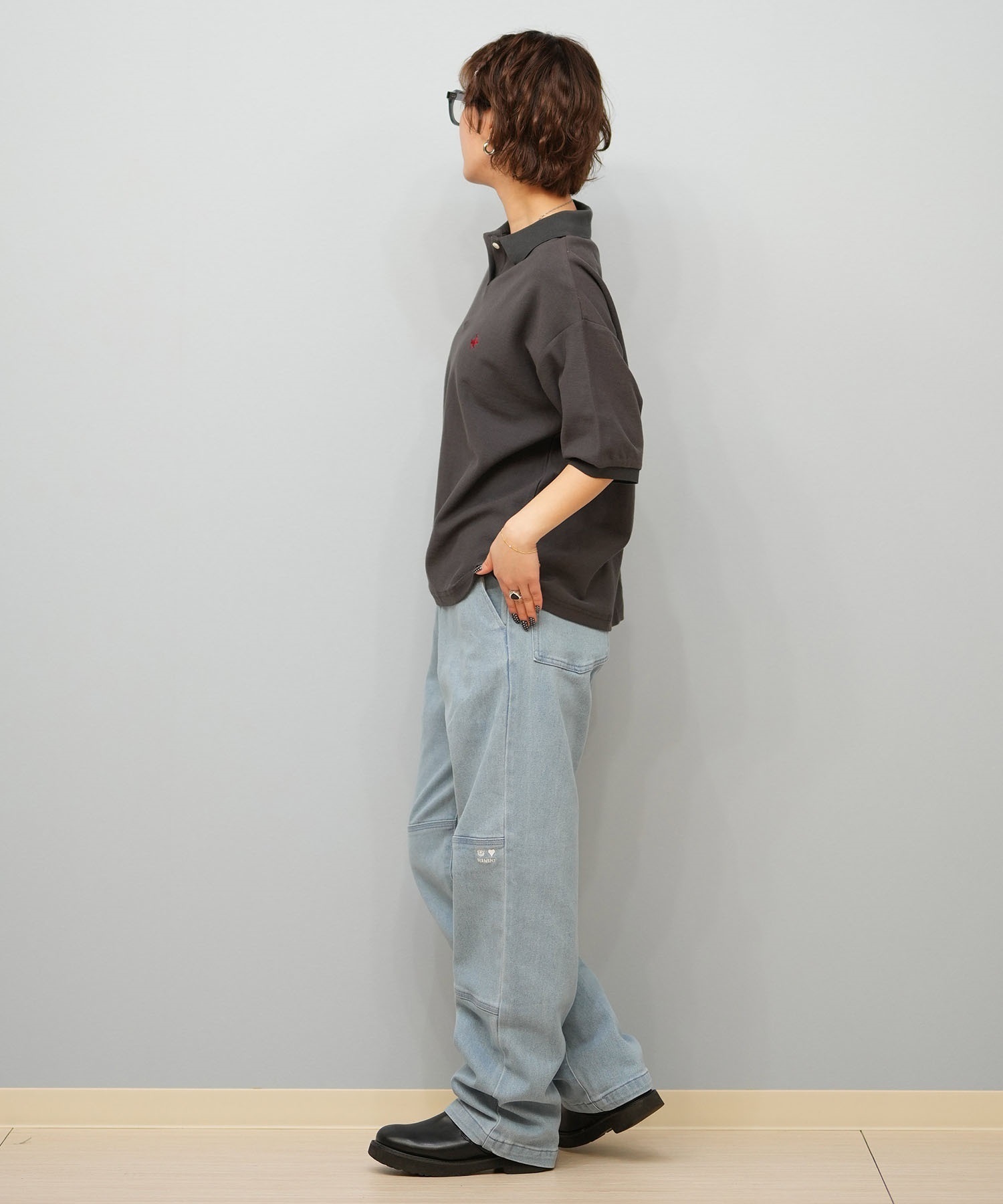 BEVERY HILLS P.C ビバリーヒルズポロクラブ 半袖 ポロシャツ レディース ワンポイント ボーダー 5287-5752(09OF-M)