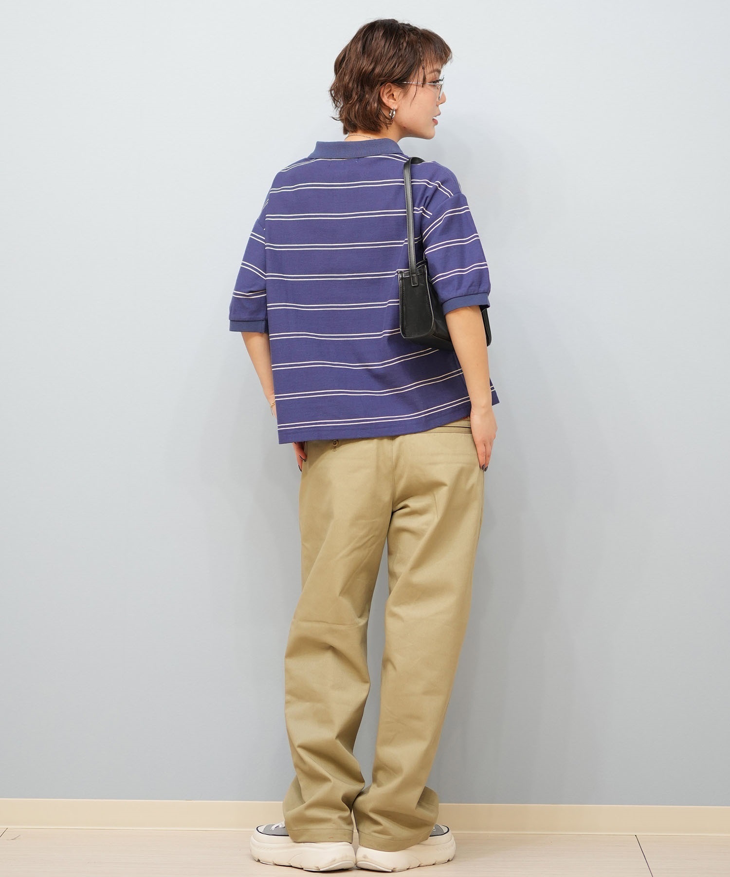 BEVERY HILLS P.C ビバリーヒルズポロクラブ 半袖 ポロシャツ レディース ワンポイント ボーダー 5287-5752(09OF-M)