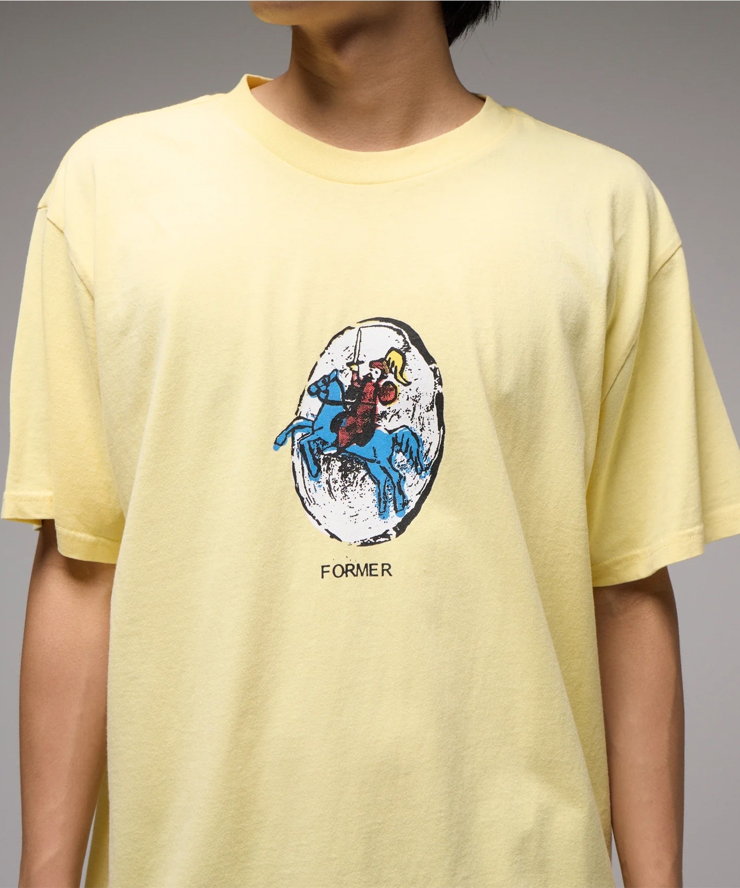 FORMER フォーマー 半袖 Tシャツ メンズ ロゴ FTE-25401 ショート