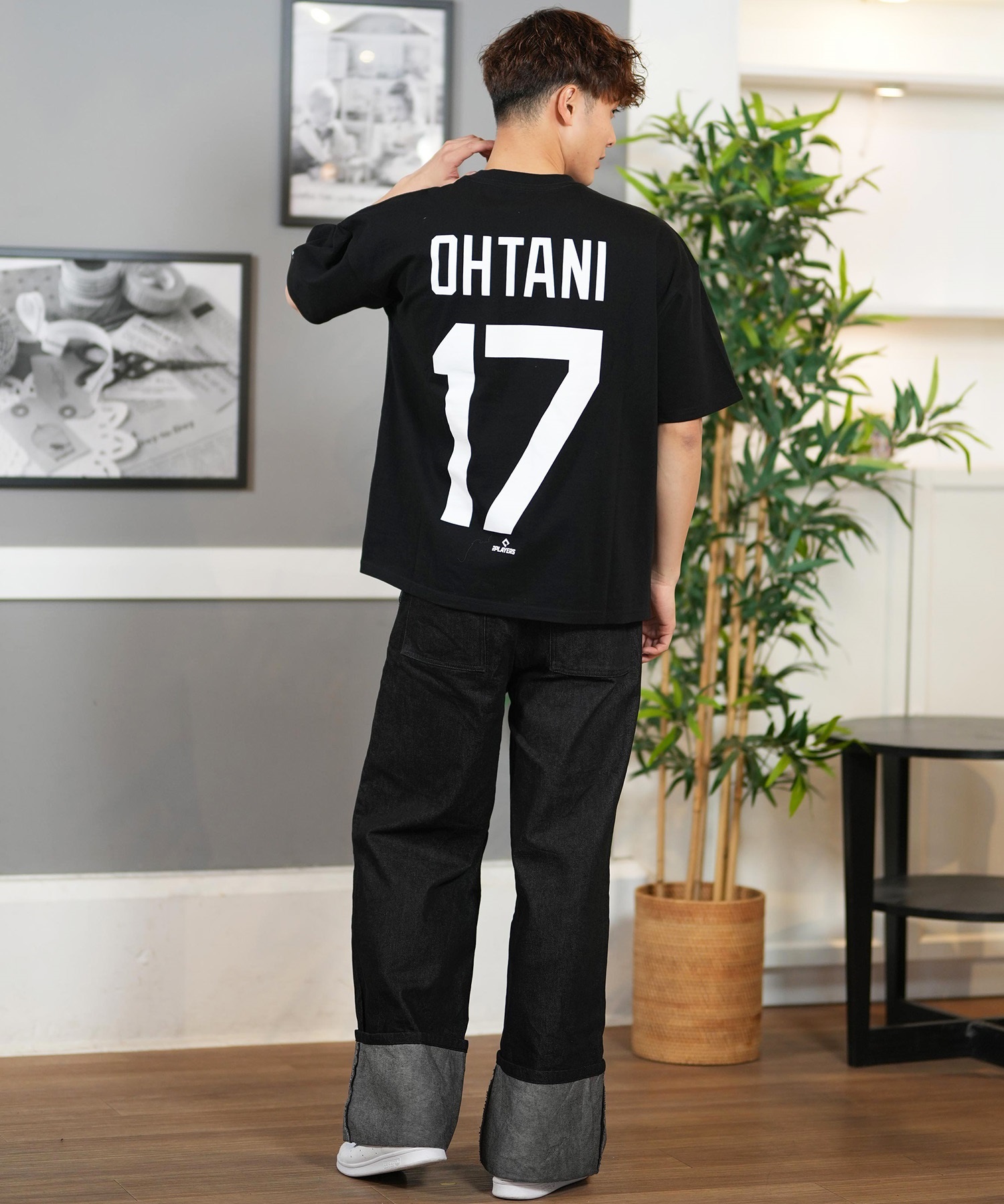 Fanatics ファナティクス 半袖 Tシャツ ロサンゼルス・ドジャース 大谷翔平 背番号 ML0125SS0011 ムラサキスポーツ限定(WHBK-M)