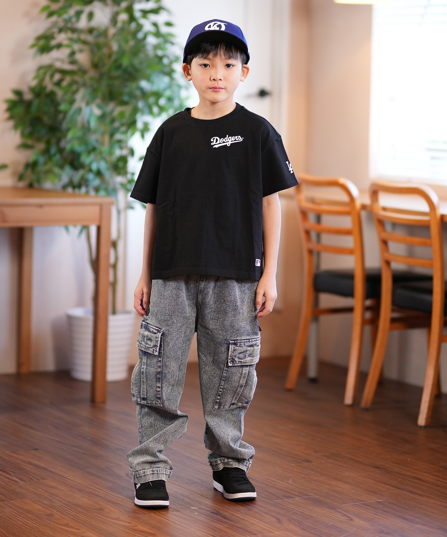 Fanatics ファナティクス キッズ 半袖 Tシャツ ロサンゼルス・ドジャース 大谷翔平 背番号 ML0125SS0011 ムラサキスポーツ限定(WHBK-130cm)