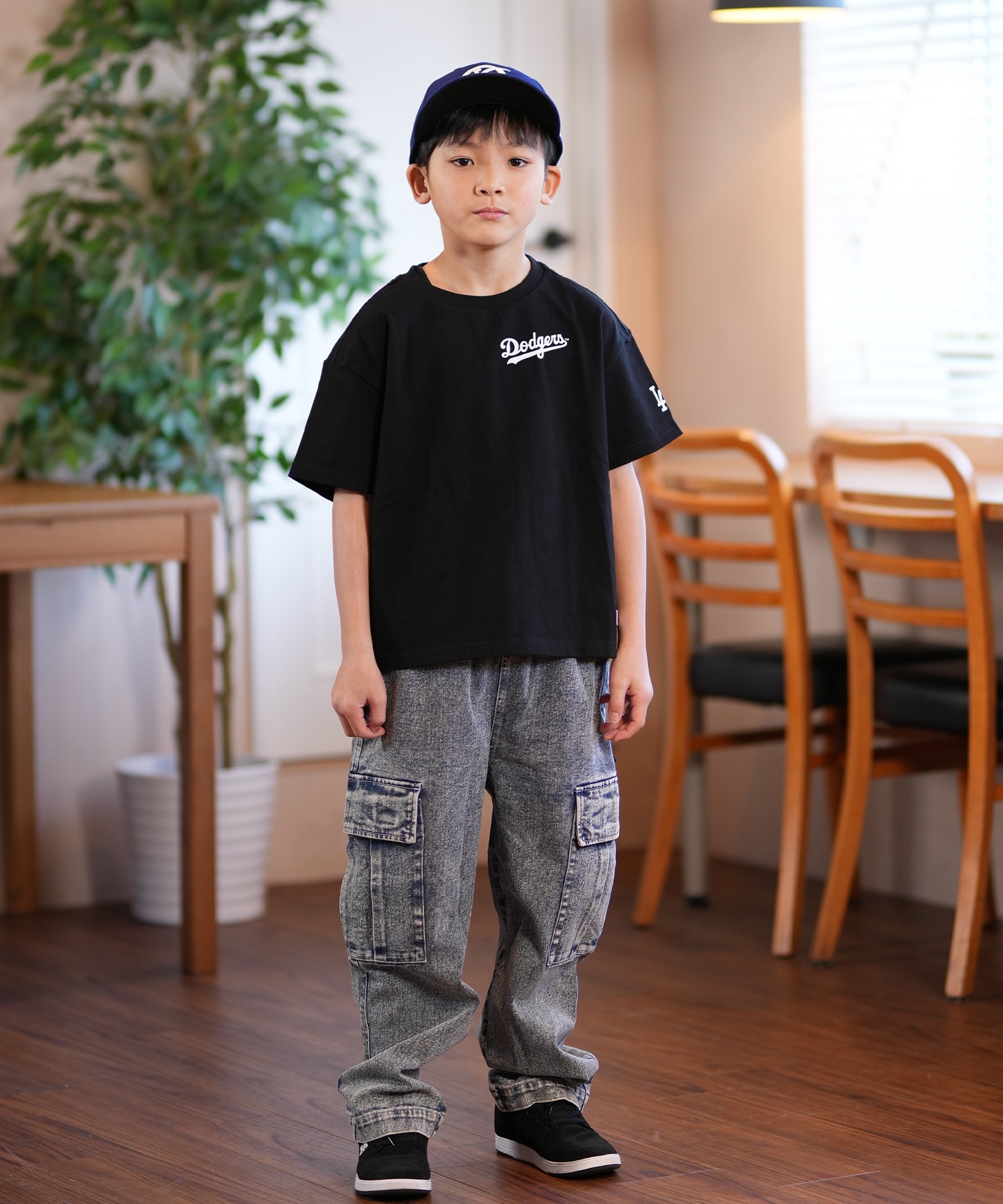 Fanatics ファナティクス キッズ 半袖 Tシャツ ロサンゼルス・ドジャース 大谷翔平 背番号 ML0125SS0011 ムラサキスポーツ限定(WHBK-130cm)