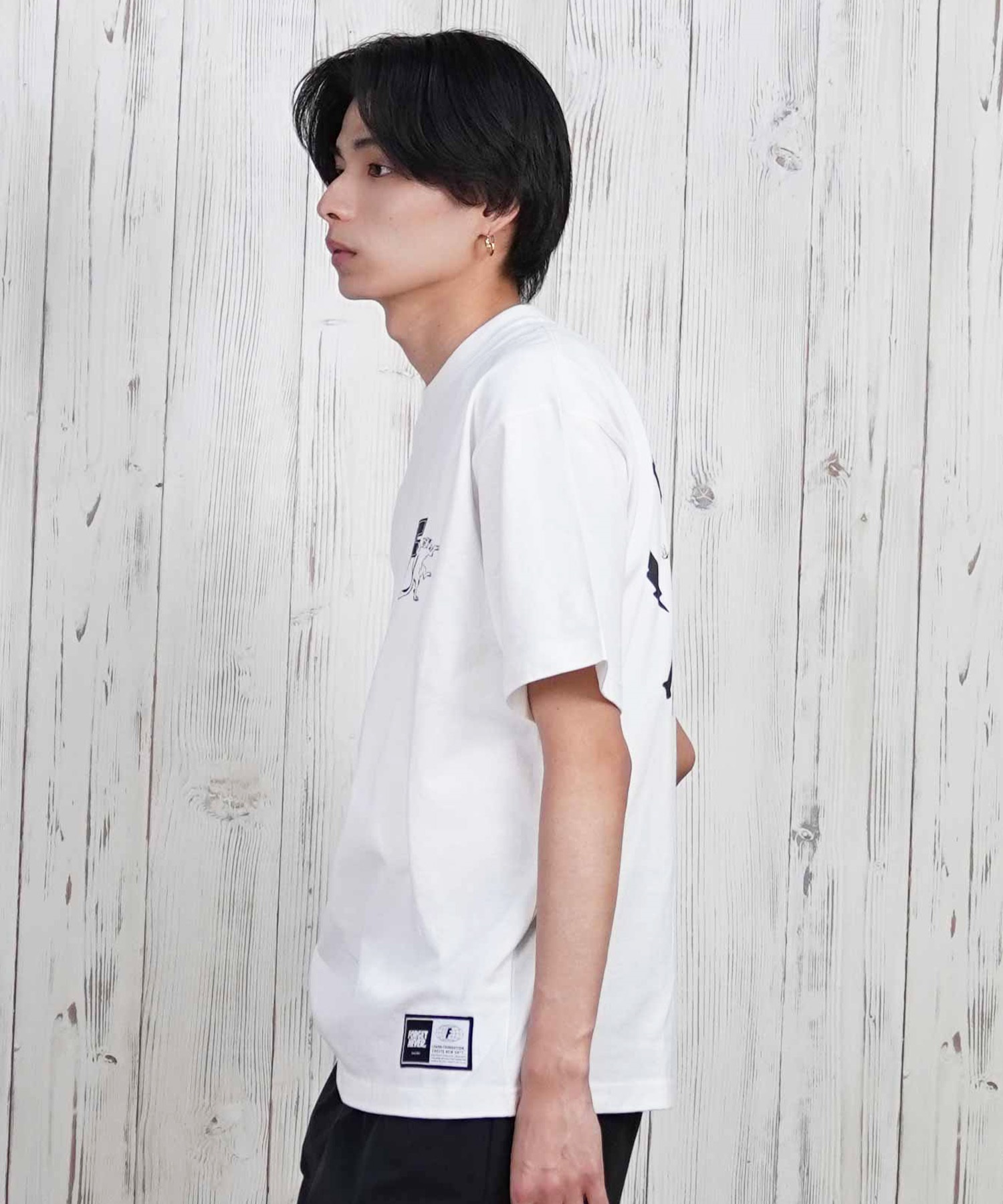 FORGET NEVER フォーゲットネバー 半袖 Tシャツ メンズ バックプリント