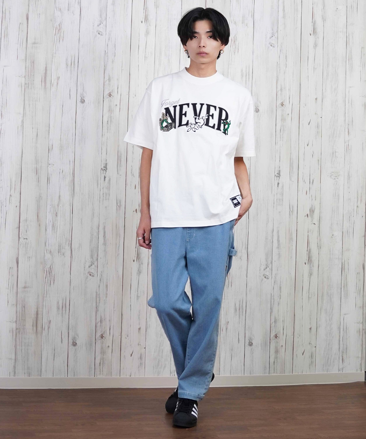 FORGET NEVER フォーゲットネバー 半袖 Tシャツ メンズ フロント