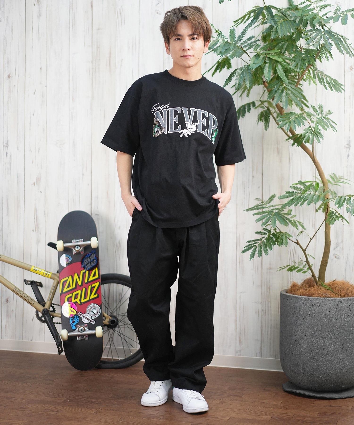 FORGET NEVER フォーゲットネバー 半袖 Tシャツ メンズ フロント
