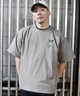 FORGET NEVER フォーゲットネバー 半袖 Tシャツ メンズ バックプリント オーバーサイズ 252OO1ST633FN ムラサキスポーツ限定(BLK-M)