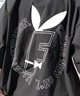 FORGET NEVER フォーゲットネバー 半袖 Tシャツ メンズ バックプリント オーバーサイズ 252OO1ST633FN ムラサキスポーツ限定(BLK-M)