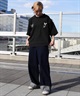 FORGET NEVER フォーゲットネバー 半袖 Tシャツ メンズ バックプリント オーバーサイズ 252OO1ST633FN ムラサキスポーツ限定(BLK-M)