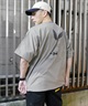 FORGET NEVER フォーゲットネバー 半袖 Tシャツ メンズ バックプリント オーバーサイズ 252OO1ST633FN ムラサキスポーツ限定(BLK-M)
