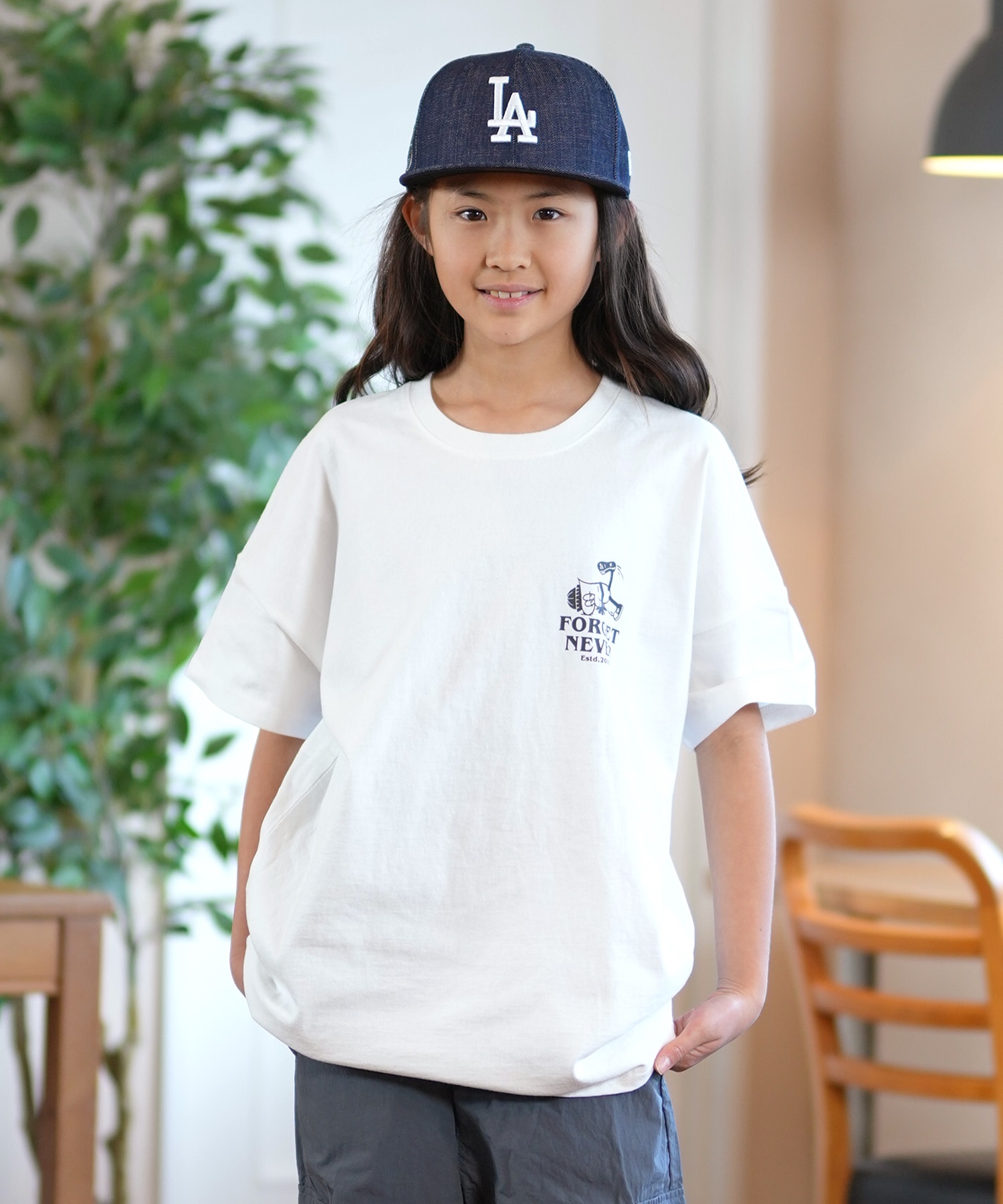 フタツククリ　リブボーンシャツ FORGET NEVER フォーゲットネバー 半袖 Tシャツ キッズ