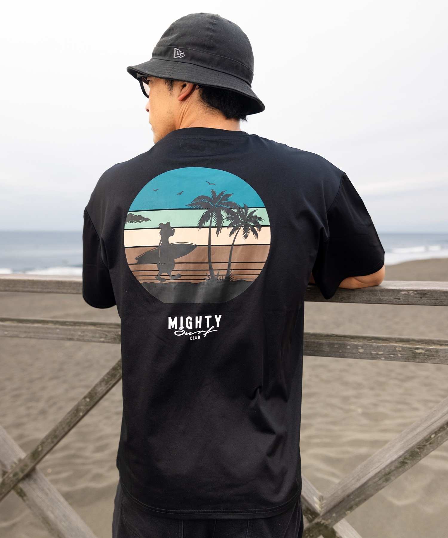 Mighty Surf Club マイティーサーフクラブ 半袖 Tシャツ メンズ バック